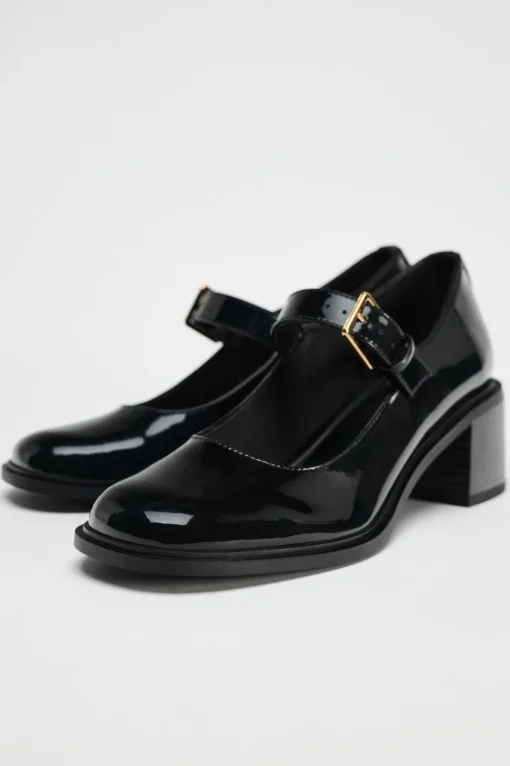 ZAPATO TACÓN EFECTO ACHAROLADO
